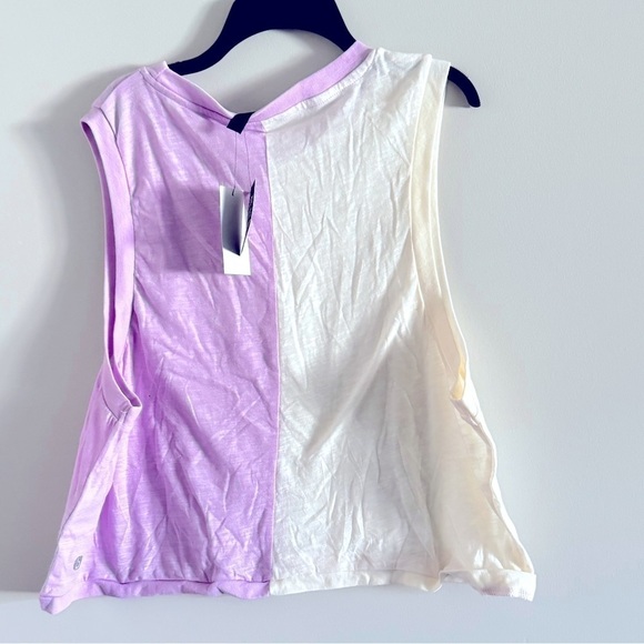 Cotton On Body Women's The Tank Top Colorblock Cream pink orchid splice - Picture 7 of 8